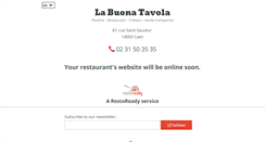 Desktop Screenshot of buona-tavola-ristorante.fr