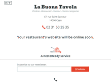 Tablet Screenshot of buona-tavola-ristorante.fr